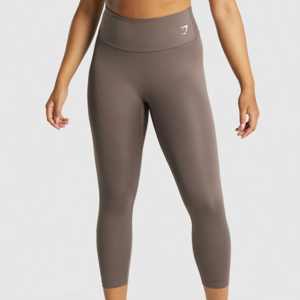 Gymshark Training 7/8 Leggings Brown Size Large